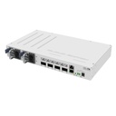 [CRS504-4XQ-IN] Mikrotik - Cloud Router Switch 4 puertos QSFP28 de 100 Gigabit PoE en 802.3 bt (25W sin accesorios) RouterOS (solo v7)