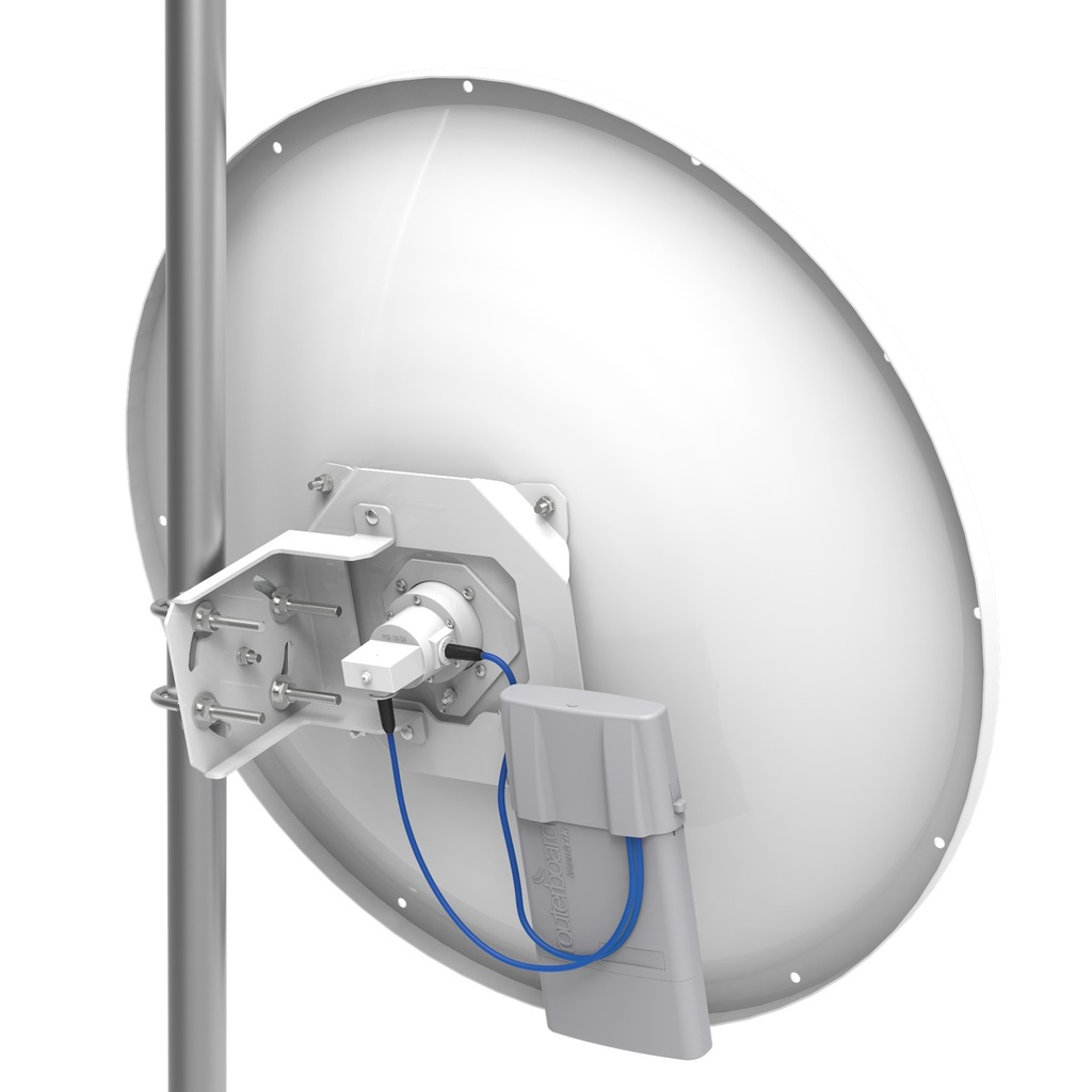 [MTAD-5G-30D3-PA] Mikrotik - (mANT30 PA) Antena Direccional 4.7 - 5.8 GHz 30dBi de Ganancia Conector SMA Hembra con Montaje de Alineación de Precisión