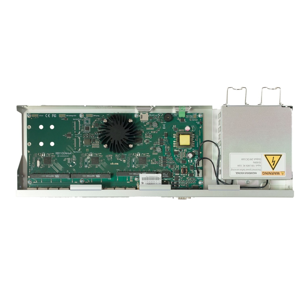 [RB1100x4] Mikrotik - RouterBoard 1100 CPU 4 Núcleos 13 Puertos Gigabit Ethernet 1 GB Memoria Licencia Nivel 6