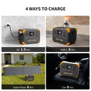 [E500LFP] Pecron - Estación de Poder Portátil Inversor de Onda Sinusoidal Pura de CA de 600W 576WH 19.2V 30Ah Batería LiFePo4 Central Electrica