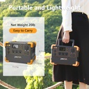 [E600LFP] Pecron -  Estación de Poder Portátil Inversor de Onda Sinusoidal Pura de CA de 1200W 614WH 25.6V 24Ah Batería LiFePo4 Central Electrica