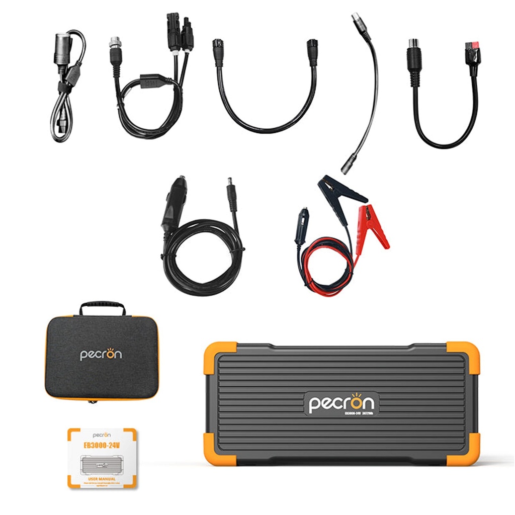 [EB3000-24V] Pecron - Bateria LiFePO4 de Expansion 24V 3072WH 25.6V/120AH Compatible solo con E2000LFP