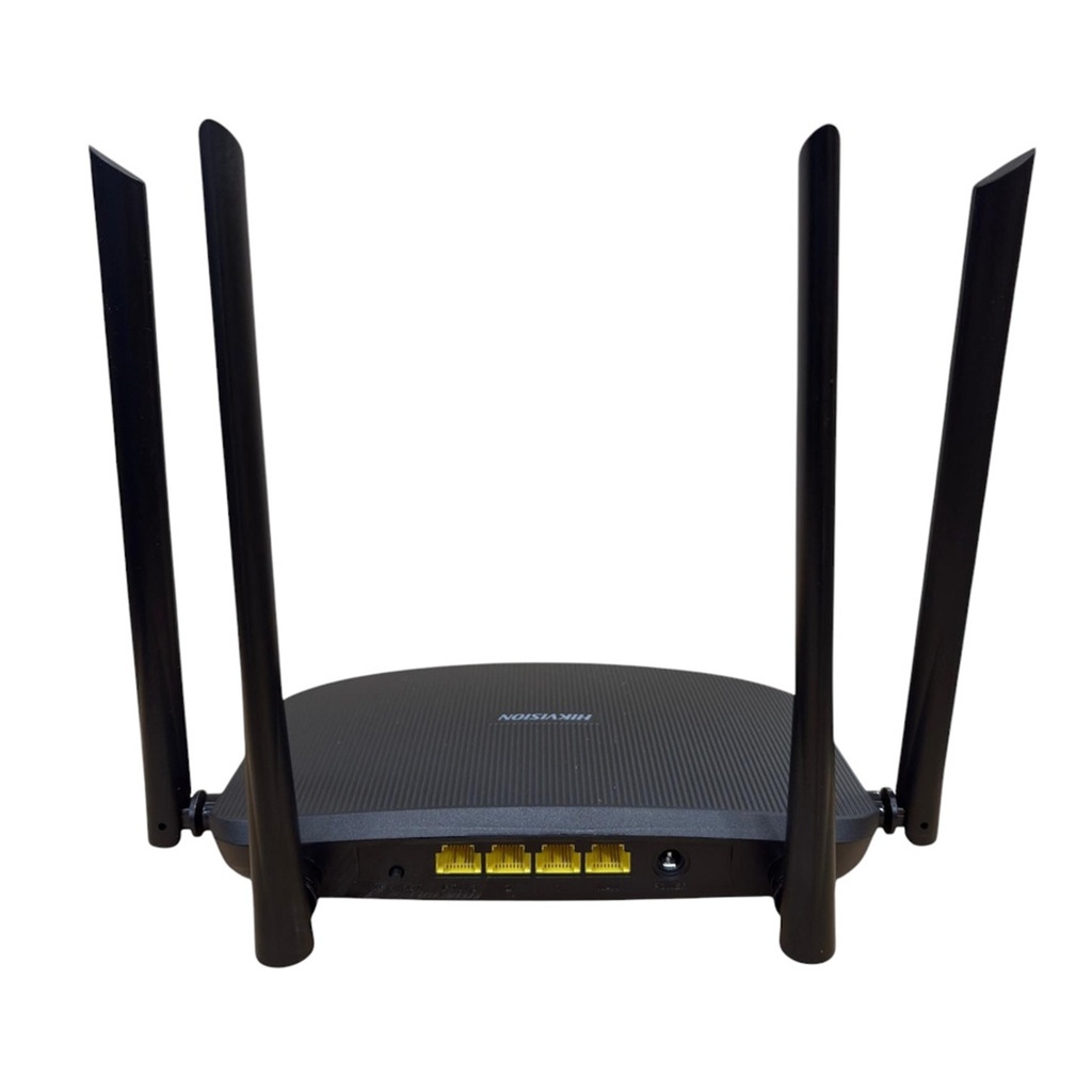 [DS-3WR12C] Hikvision - Router Inalambrico Wisp Doble Banda Hasta 1200Mbps / 4 Puertos 10/100 4 Antenas Omnidireccional 5 dBi