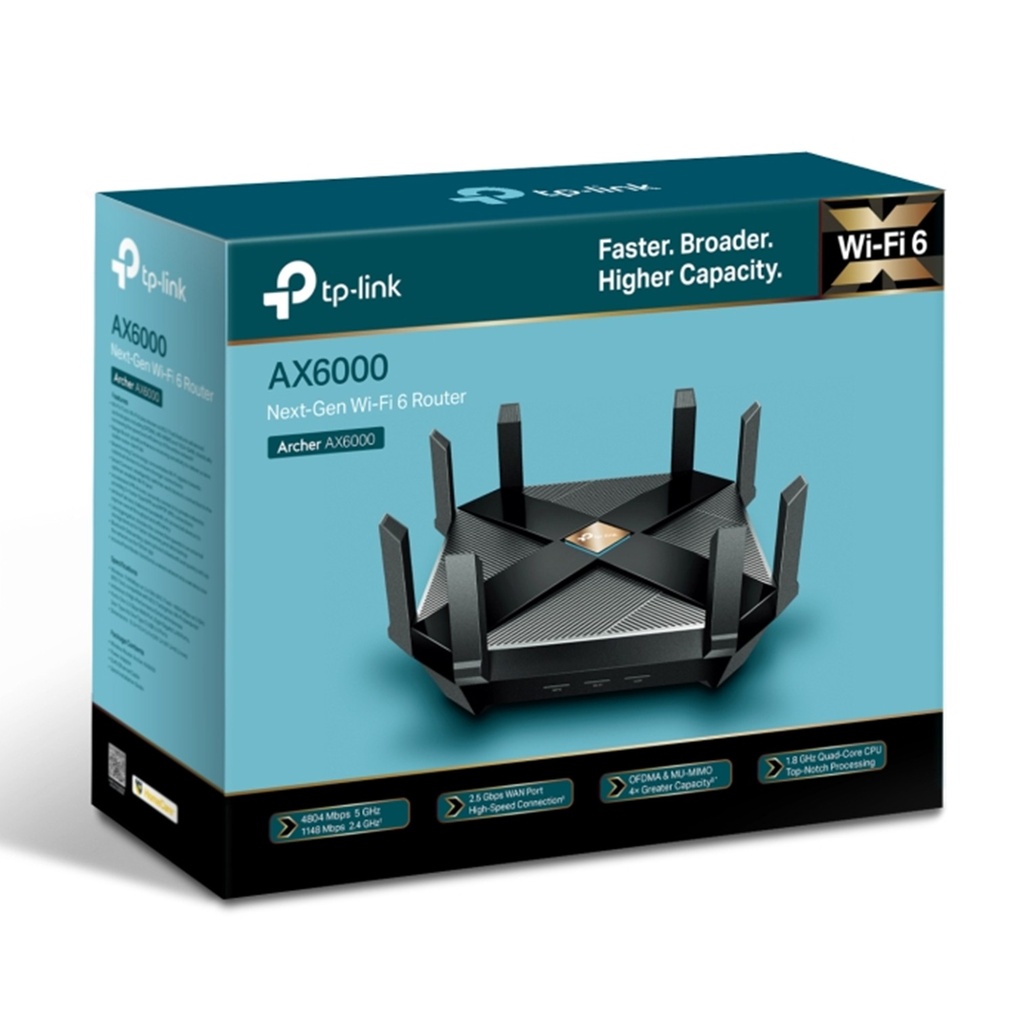 [AX6000-ARCHER] TP-Link - Router Inalambrico WiFi Triple Banda Gigabit AX6000 WiFi6 8 Antenas