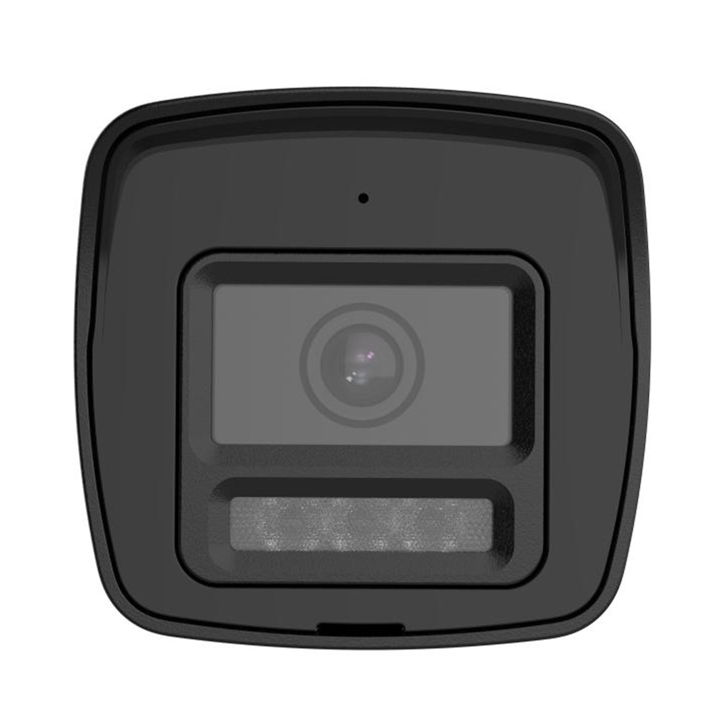 [DS-2CE16D0T-LXTS(2.8mm)(O-STD)] Hikvision - Cámara HD Bullet con Audio Bidireccional y Sirena 1080P [2MP] Lente 2.8mm [Metalico]