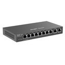 [RG-EG210G-E] Ruijie Reyee - Router Balanceador Cloud 10 puertos gigabit Soporta 4x WAN Configurables hasta 200 clientes con Desempeño de 1Gbps Asimétricos