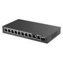 [RG-ES210GS-P] Ruijie Reyee SMB - Switch Administrable con 8 Puertos Gigabit PoE 2 Uplinks Gigabit (1 SFP) Administración Remota Gratuita en la Nube