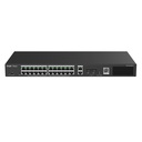 [RG-ES228GS-P] Ruijie Reyee SMB - Switch Smart PoE con 24 Puertos Gigabit PoE 802.3af/at + 2 SFP para Fibra 1Gb 370W Administración Remota Gratuita en la Nube