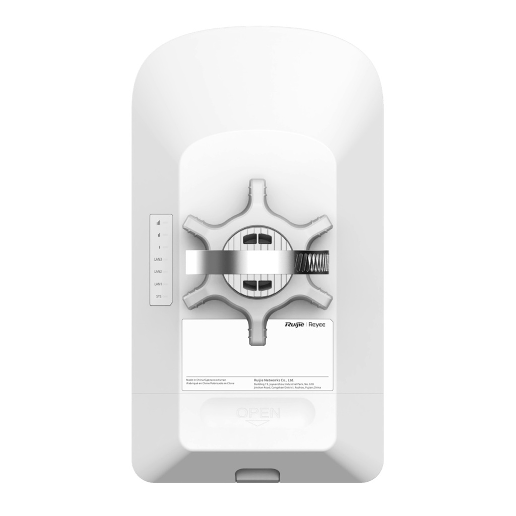 [RG-EST350G] Ruijie Reyee SMB - Kit Punto a Punto Pre-Configurado hasta 1 Km Banda 5Ghz AC WAVE2 MU-MIMO 2X2 Puertos 10/100 Administración Remota Gratuita en la Nube