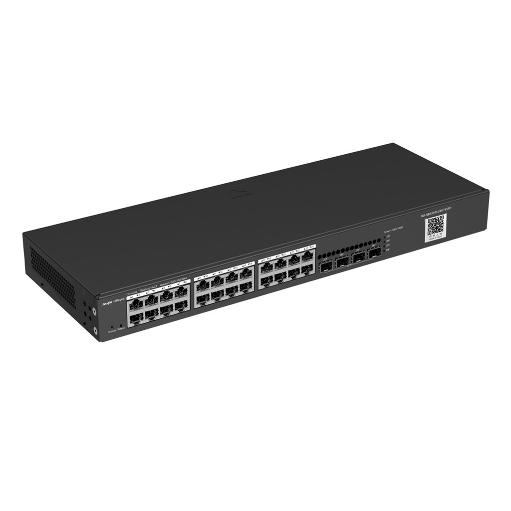 [RG-NBS3100-24GT4SFP-V2] Ruijie Reyee SMB - Switch Administrable Capa 2 24 Puertos Eth 1G 4 Puertos SFP 1 Administración Remota Gratuita en la Nube