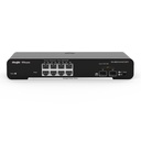 [RG-NBS3100-8GT2SFP] Ruijie Reyee SMB - Switch Administrable PoE Capa 2 con 8 Puertos Gigabit PoE 802.3af/at + 2 SFP para Fibra 1Gb 125W Administración Remota Gratuita en la Nube