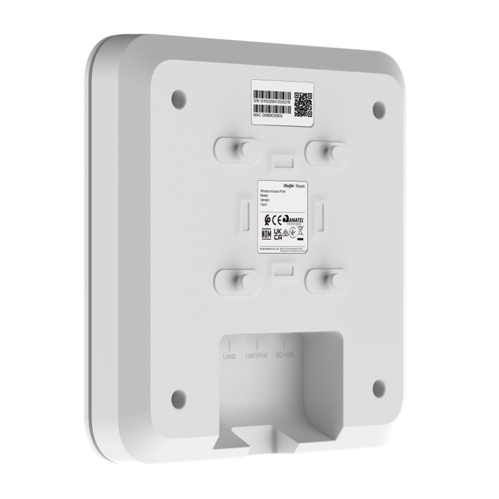 [RG-RAP2200(E)] Ruijie Reyee SMB - Punto de Acceso Mesh Wi-Fi 5 para Interior en Techo hasta 1.2 Gbps Doble Banda 802.11ac MU-MIMO 2X2 Puertos Gigabit