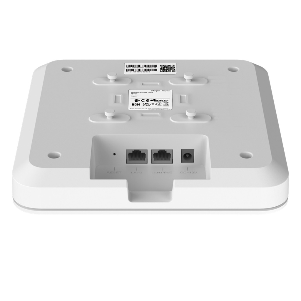 [RG-RAP2200(E)] Ruijie Reyee SMB - Punto de Acceso Mesh Wi-Fi 5 para Interior en Techo hasta 1.2 Gbps Doble Banda 802.11ac MU-MIMO 2X2 Puertos Gigabit