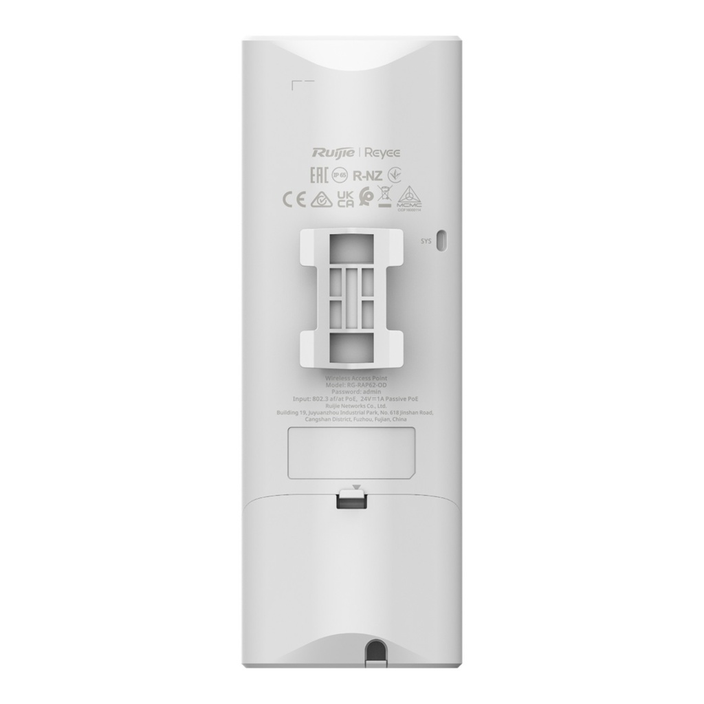 [RG-RAP62-OD] Ruijie Reyee SMB - Punto de Acceso Mesh Wi-Fi 6 para Exterior IP65 Tamaño Reducido Largo Alcance Doble Banda hasta 512 Usuarios Ancho de Banda de hasta 3 Gbps
