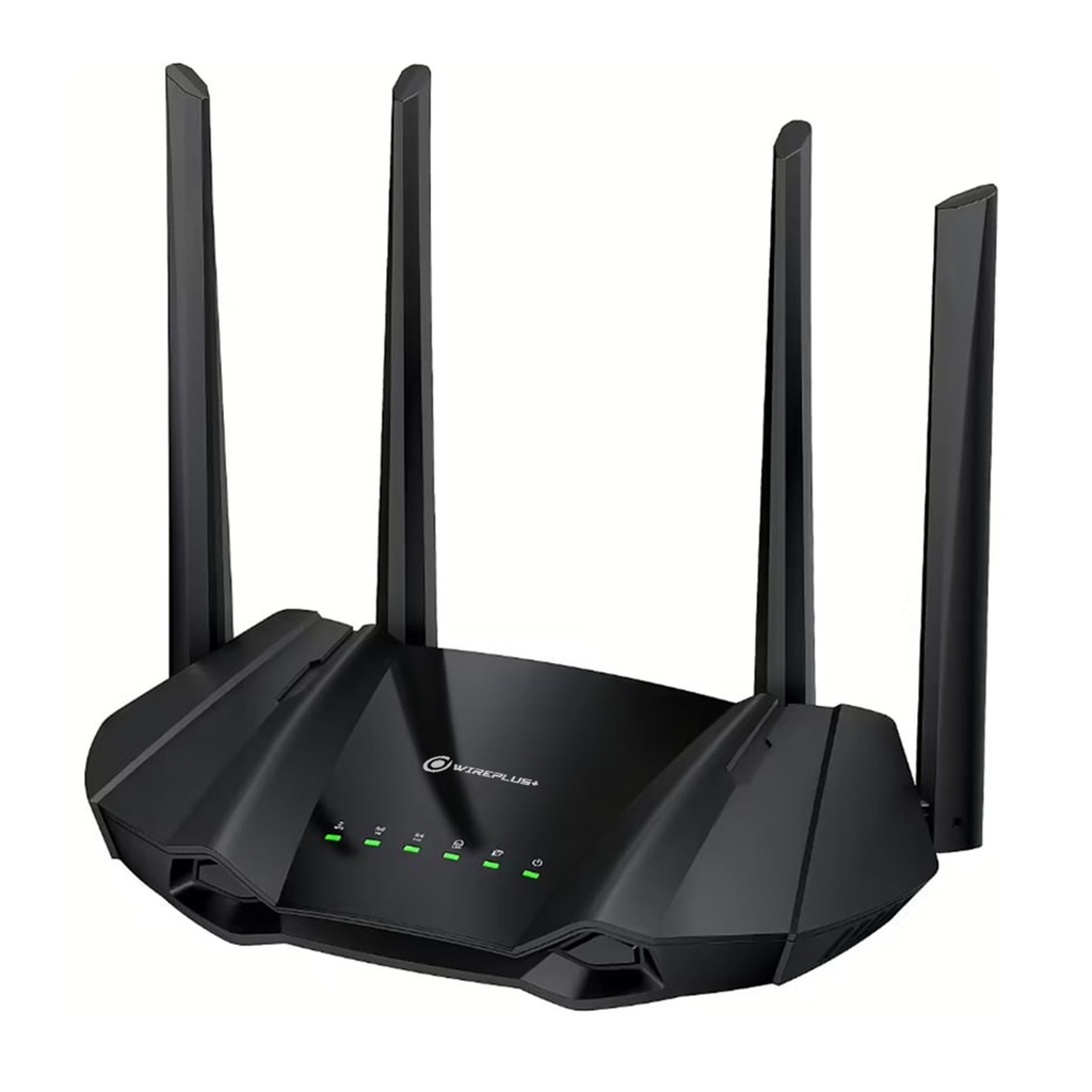 [WP-AX1500] Wireplus - Router Inalambrico WiFi Doble Banda AX1500 WiFi6 4 Antenas