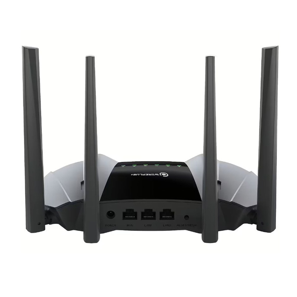 [WP-AX1500] Wireplus - Router Inalambrico WiFi Doble Banda AX1500 WiFi6 4 Antenas