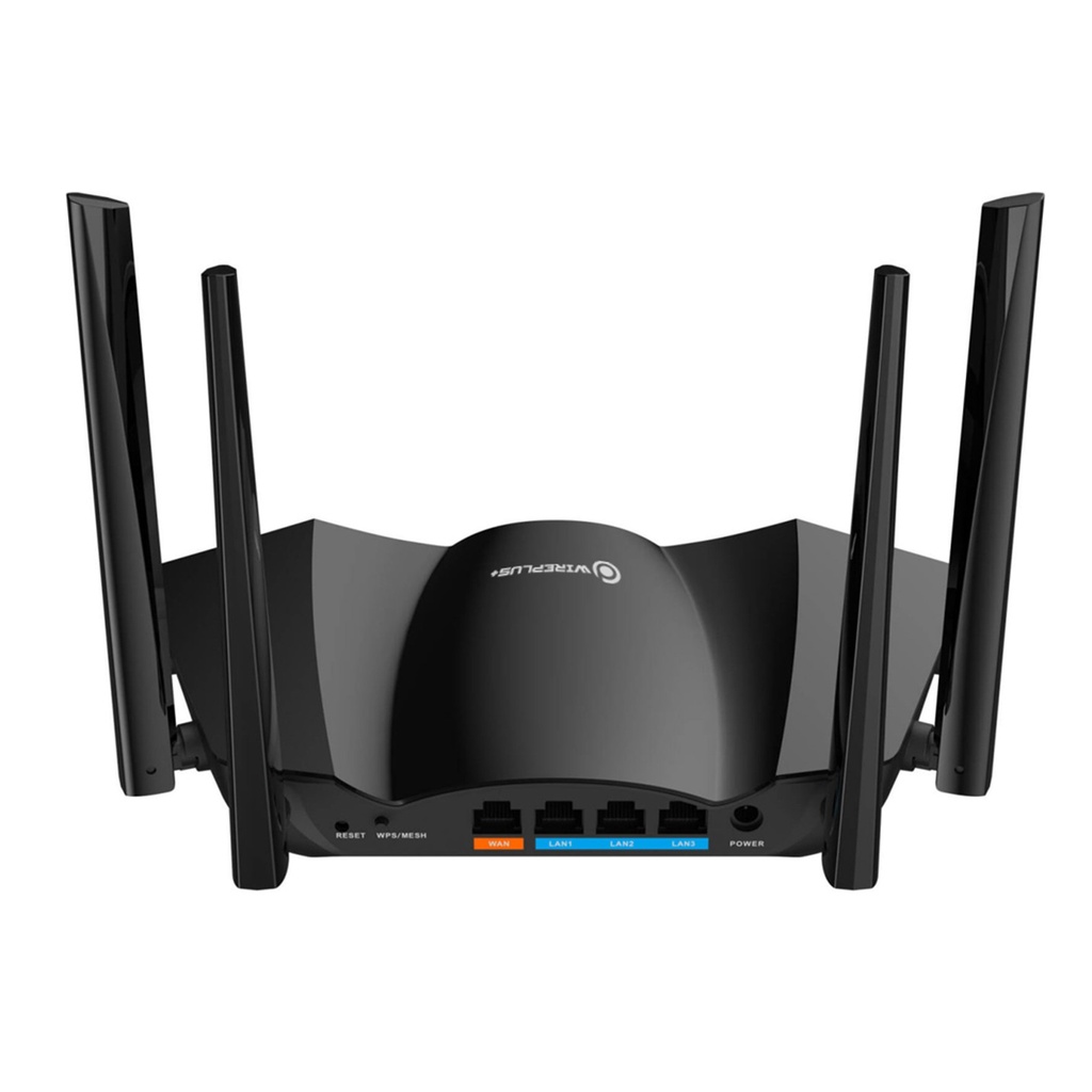 [WP-AX3000] Wireplus - Router Inalambrico WiFi Doble Banda AX3000 WiFi6 4 Antenas