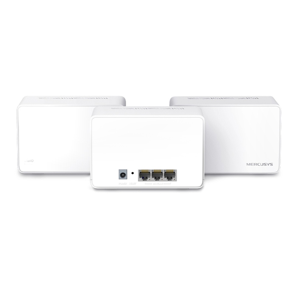 [HALO-H80X-3PACK] Mercusys - Router Inalambrico Wi-Fi 6 Doble Banda Mesh AX3000 [3 Unidades]