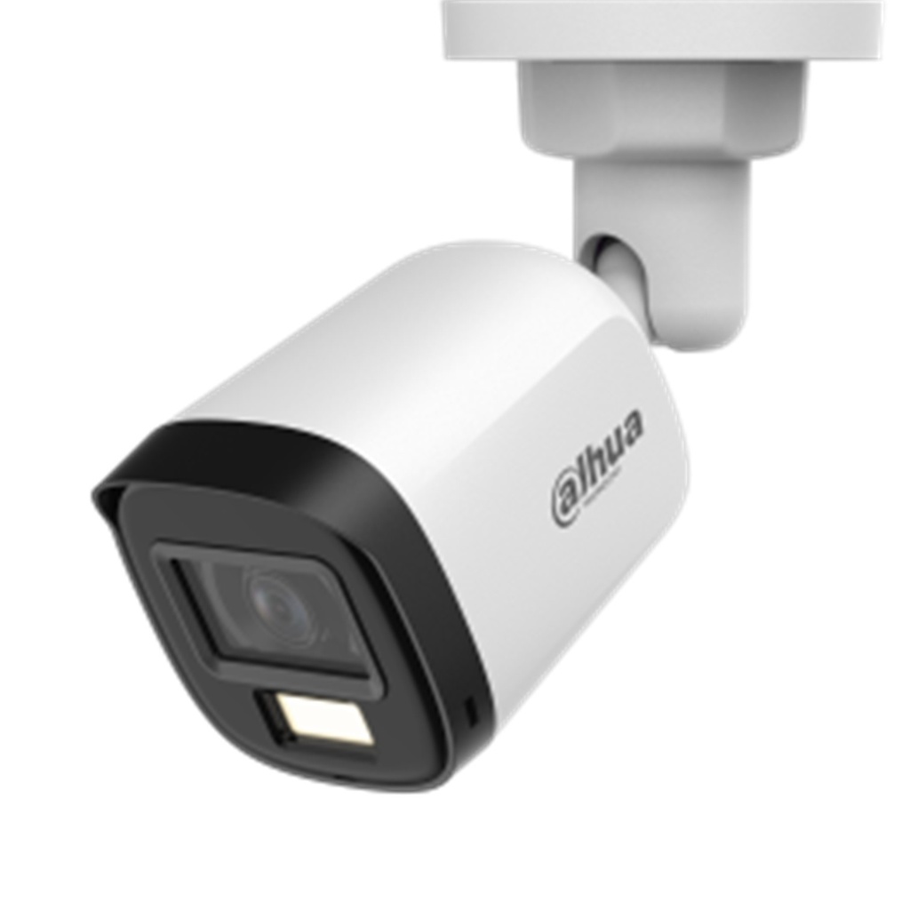 [DH-HAC-B1A21N-U-IL-A] Dahua - Cámara Bullet 1080P [2MP] con Audio Lente 2.8mm Smart Dual Light [Plastico] [Serie Cooper] 