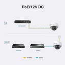 [C240I-2.8] Vigi By TP-Link - Cámara IP Alta Definición [4Mp] Tipo Domo con IR PoE y 12V IP67 [Lente 2.8mm]