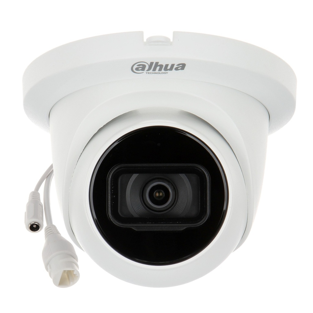 [DH-IPC-HDW2441TM-S] Dahua - Cámara Turret IP 2K [4MP] con Audio Lente 2.8mm WizSense SMD Plus IP67 [Metal/Plástico] [Serie 2]