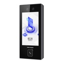 [DS-K1T344MBWX-E1] Hikvision - Terminal Facial Min Moe con Boton de Llamada Fisico 3000 Rostros Pantalla 4.5" Administrable en la Nube con Hik-Connect Teams Exterior IP65 PoE WiFi HIK-IA