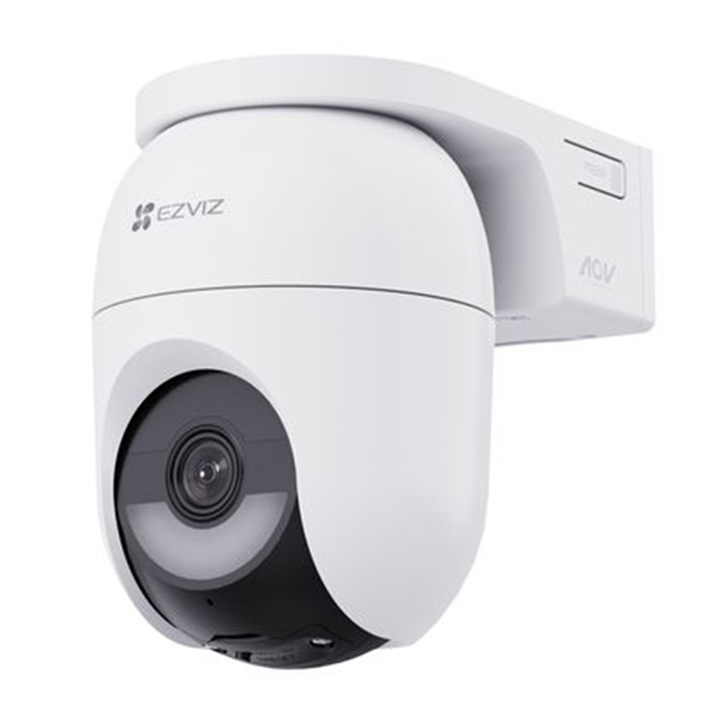 [CS-CB8c/SP-R100] Ezviz - Kit Cámara Domo IP PT Inalambrica con Bateria HD 2K [4MP] WiFi Rotatoria Lente 4mm con Panel SolarExterior/Interior