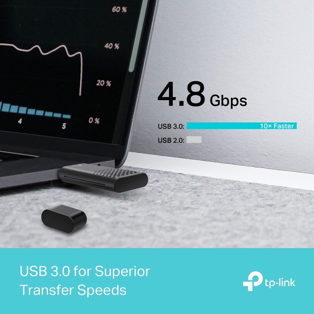 [TX20U] TP-Link - Adaptador USB Inalambrico WiFi 6 Doble Banda de Alta Ganancia AX1800