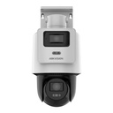 [DS-2SE2C400MWG-E/14] Hikvision - [TandemVu] PTZ IP [4Mp] con Cámara Panoramica [4Mp] 4X Zoom Dual Light (40 mts IR + 30 mts Luz Blanca) ACUSENSE IP66 PoE+DARKFIGHTER Micro SD Incluye Base para Techo o Pared