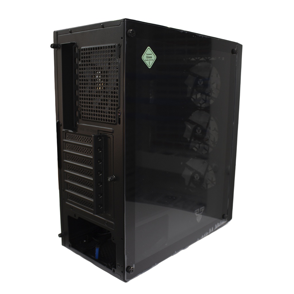 [CG83-BLACK] Fantech - Case Aero2 ATX + 4 Fans  [Negro]