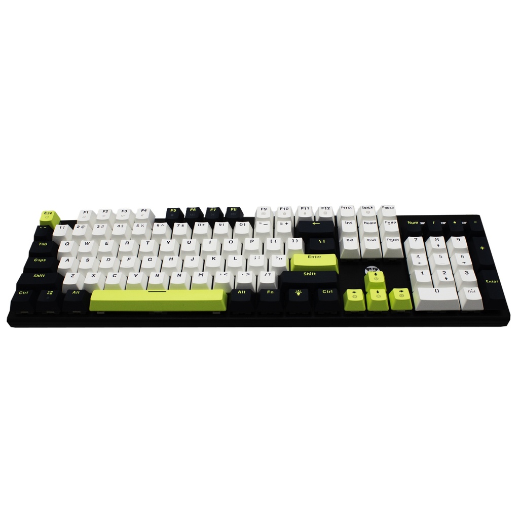 [MK878S-BK-WHBL(BL)] Fantech - Teclado Atom104S Cableado SW Azul [Mori Blanco]