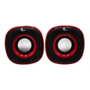 [XTS-115RD] Xtech - Cornetas Spekter Alámbrias estereo 2.0 Multimedia 6W USB 5V