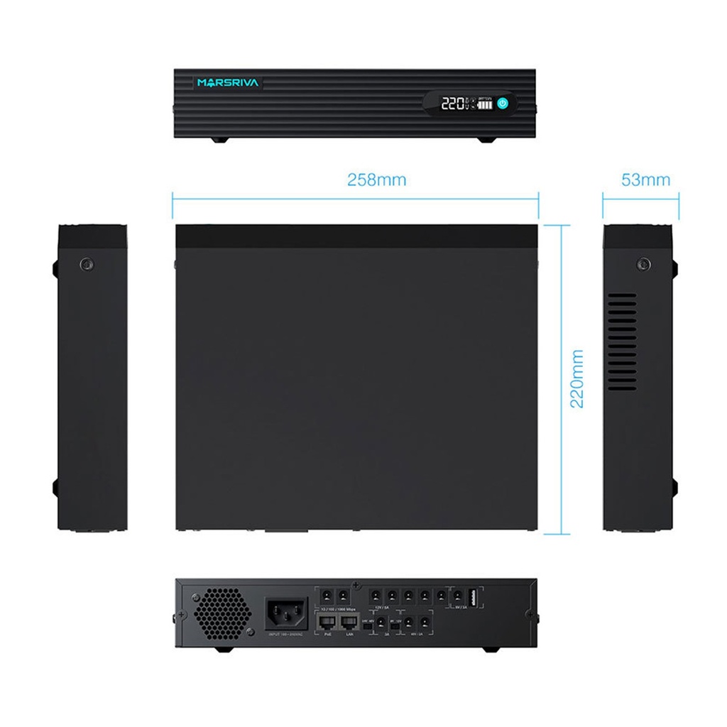 [KP9-PRO] Marsriva - Mini UPS Inteligente 24.000Mah 100W 14 Puertos