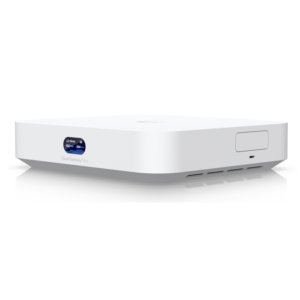 [UCG-Max] Ubiquiti - UniFi Cloud Gateway Router MultiWAN para Balanceo Failover Integra UniFi Network para Administrar hasta 30 Dispositivos UniFi (1) puerto WAN 2.5 GbE y (4) puertos LAN GbE