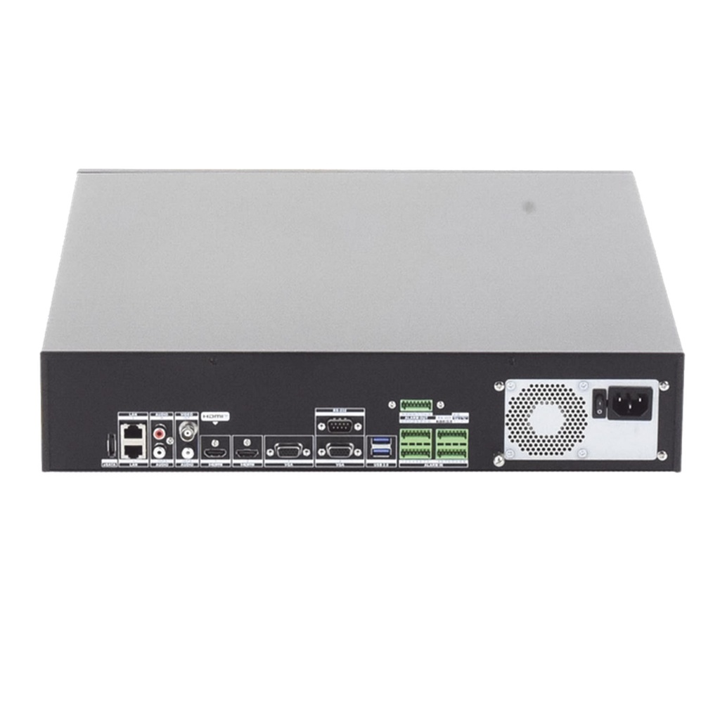 [DS-9632NI-M8(STD)] Hikvision - NVR 32 Megapixel (8K) 32 Canales IP AcuSense ANPR Conteo de Personas Heat Map 8 Bahías de Disco Duro 2 Tarjetas de Red Soporta RAID con Hot Swap 2 HDMI en 8K Soporta POS Alarmas I/O ACU