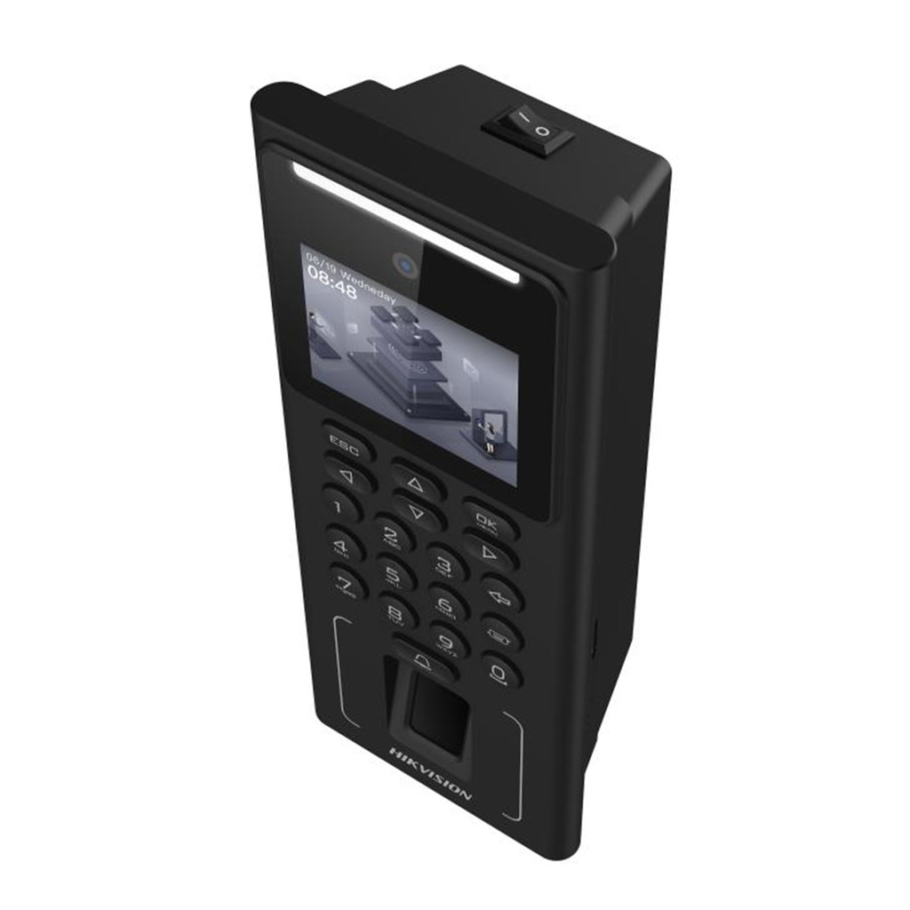 [DS-K1T321MFWX-B(O-STD)/S] Hikvision - Terminal Facial Min Moe WIFI con Batería de Respaldo Acceso y Asistencia 500 Rostros y Lector de Tarjetas MIFARE HIK-IA