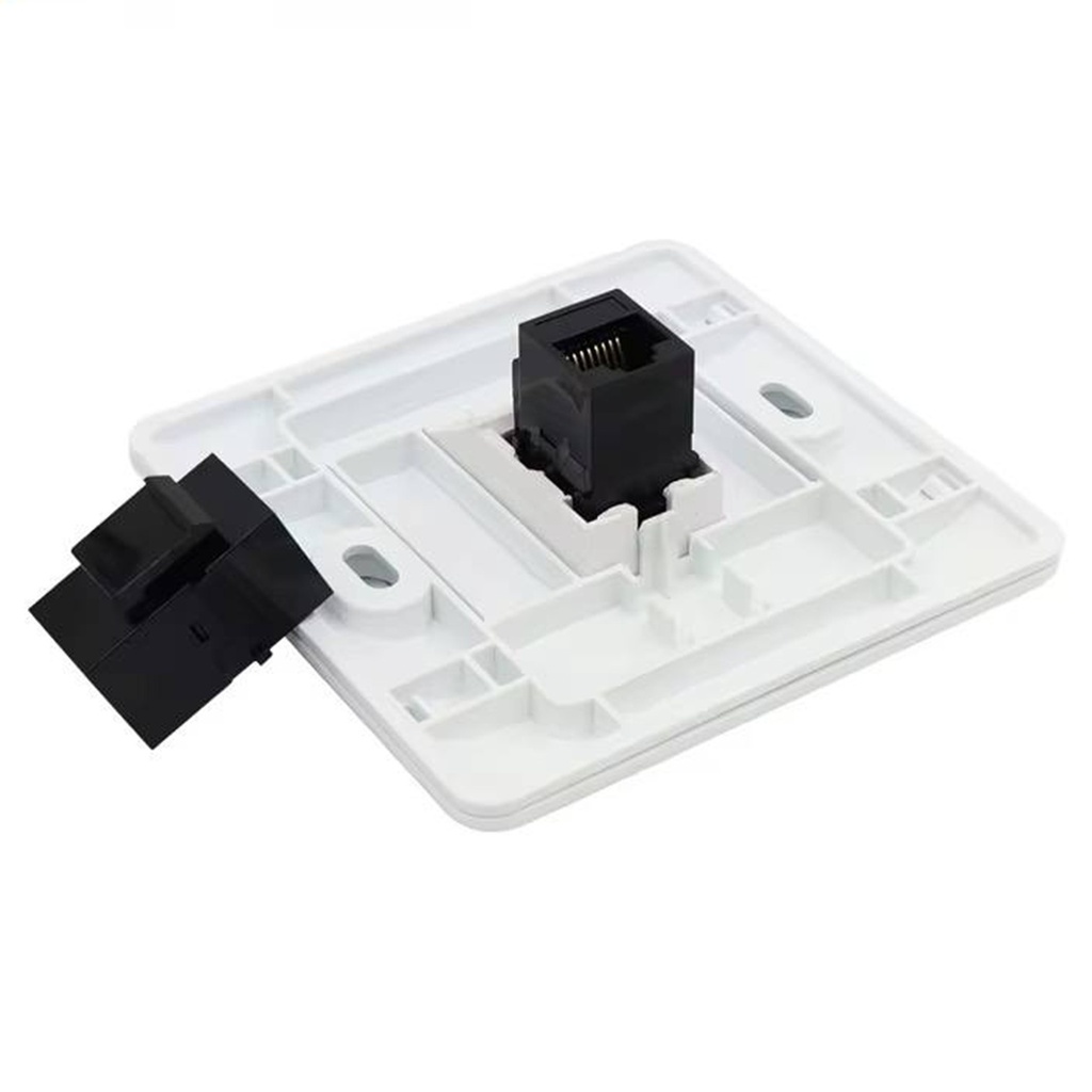 [WP-KRJ-C5BLANK] Wireplus - Conector Keystone a Presión RJ-45 CAT5e Categoria 5e (Hembra a Hembra) [Negro]