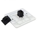 [WP-KRJ-C5BLANK] Wireplus - Conector Keystone a Presión RJ-45 CAT5e Categoria 5e (Hembra a Hembra) [Negro]
