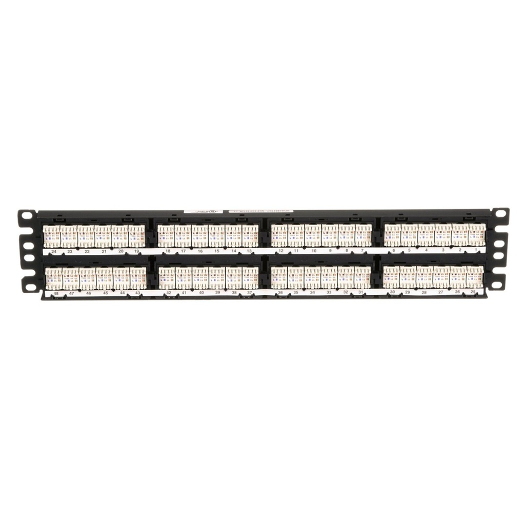 [DP485E88TGY] Panduit - Patch Panel Modular Recto Blindado 2RU de 48 Puertos Mini-Com