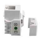[WP-KRJ-C3TLF] Wireplus - Conector Keystone Jack Coupler Categoria 3 Blanco [Unidad]