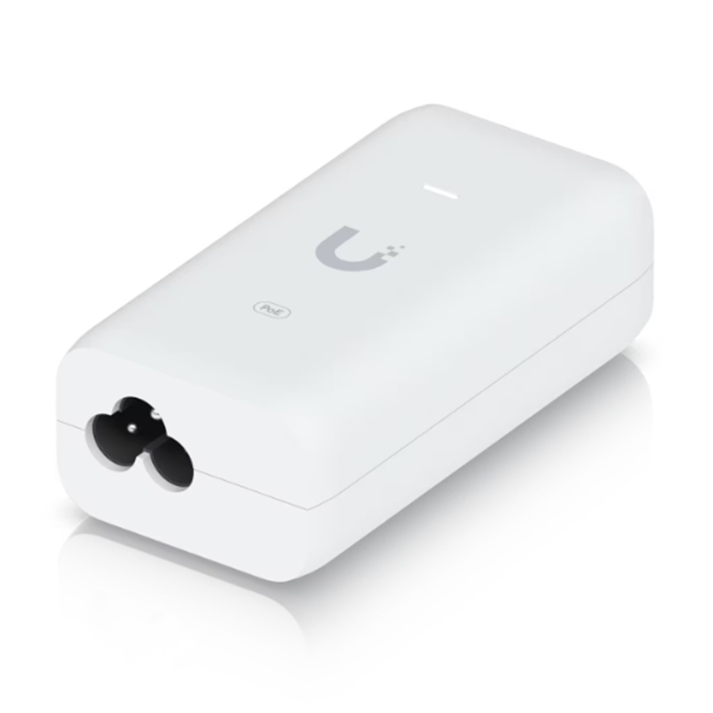 [U-PoE] Ubiquiti - Inyector Adaptador POE UniFi U-POE (48 VDC, 0.32 A hasta 15W) Puerto Gigabit ideal para Equipos UniFi