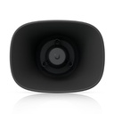 [UP-AI-Horn-Speaker-B] Ubiquiti - Corneta UniFi Protect AI Horn Altavoz IP 120 dB PoE+ Alerta AI Avanzada Montaje Pared Esquina y Poste IP66 [Negro]