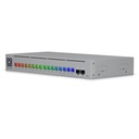 [USW-Pro-Max-16-PoE] Ubiquiti - Switch Pro Max UniFi 16 Puertos PoE con Funciones Capa 3 16 Puertos EtherLight RGB 4 Puertos 2.5 GbE POE++ y 12 Ouertos GbE POE+ 2 Puertos SFP+ 10G con Pantalla Táctil Informativa hasta 180W