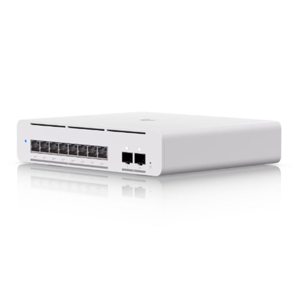 [USW-Pro-XG-8-PoE] Ubiquiti - Switch PoE++ USW Pro XG 8 Puertos PoE Switch Capa 3 Etherlighting de 8 Puertos 10GbE (Todos PoE++) y 2 Puertos SFP+ con Disponibilidad PoE de 155W