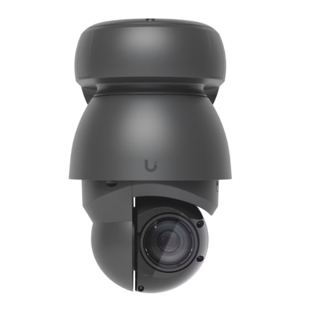 [UVC-AI-PTZ-B] Ubiquiti - Cámara IP PoE++ UniFi Protect PTZ 4K [4Mp] AI Industrial Zoom Óptico 22x Visión Nocturna IR 100 Metros Reconocimiento Facial y Placas Protección IP66 Movimiento 360 [Negro]
