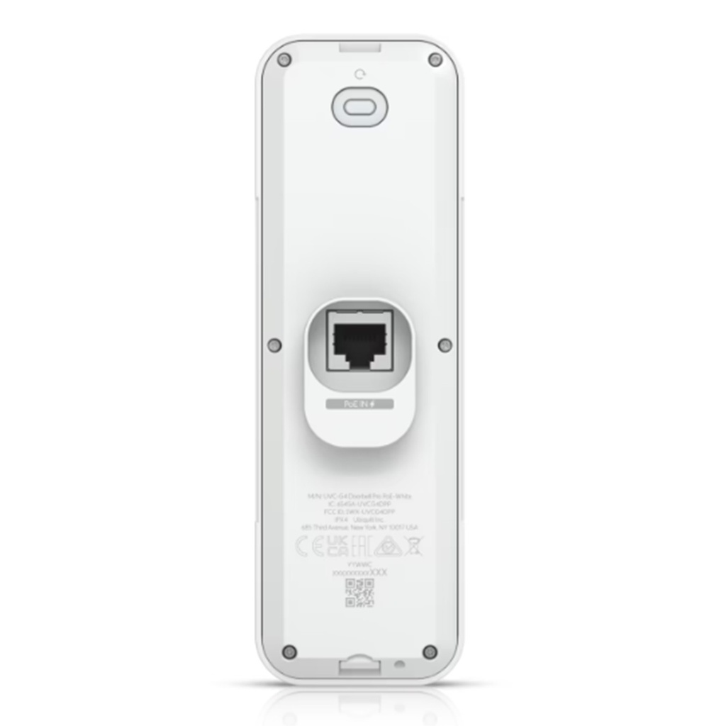 [UVC-G4 Doorbell Pro PoE Kit-White] Ubiquiti - Timbre UniFi Premium con PoE Integrado y Timbre PoE Incluido Audio Bidireccional para Instalación plug-and-play UniFi Protect iOS y Android [Blanco]