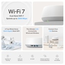 [BE25-2PACK] TP-Link - Router Inalambrico Wi-Fi 7 Mesh IA Doble Banda de  3.6 Gbps 2 Puertos 2.5G BE3600 WiFi7 [2 Unidades]