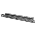 [TM-PNLZ-24-01] Siemon - Patch Panel Tera Max Blindado de 24 Puertos Modular (Vacio) Plano 1UR [Negro]