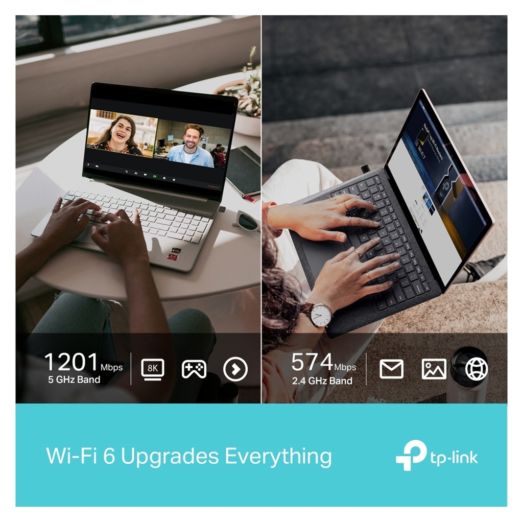 [TX20U-NANO] TP-Link - Adaptador USB Inalambrico Nano WiFi 6 Doble Banda de Alta Ganancia AX1800