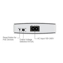 [DS-UPS18D-Z] Hikvision - Mini UPS Portatil Puertos 18W 8000mAh USB (5V-2Amp) DC (5V-2Amp / 9V-1Amp / 12V-1Amp) y PoE (PoE 15V 0.8Amp / 24V 0.5Amp)